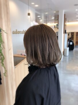 アドラーブル 万代店 (adorable) 大人かわいい☆無造作カール×エアリーショートボブ