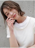 透明感カラー_アースカラー_韓国風くびれヘア