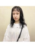 アンニュイウェーブ / パーマ / 黒髪パーマ【IN SIDE OUT+】　