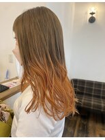 ヘアー ミュゼ 大西店(HAIR Musee) 暖色系グラデーションカラー