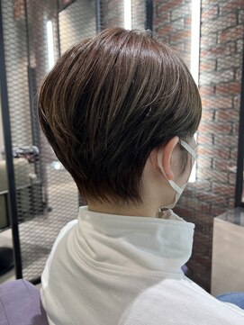 ベイショア(Bay Shore NY) [BayShoreNY]２wayマッシュショート×オリーブグレージュ