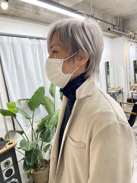 イット(it.) it.Style メンズ ウルフ ホワイト ブリーチ