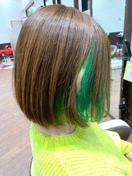 ロータス(LOTUS) インナーカラー　緑