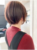 福山Caary小顔補正立体カット大人ショートヘア ショートボブ