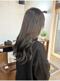 アディクシーカラー/顔周りカット/コテ巻き