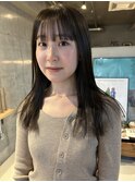オリーブグレーカラー_ブリーチなしカラー