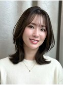 【YUUKA】ミディアムレイヤー くびれヘア 韓国ヘア 名古屋栄