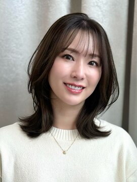 シーテメゾン(Ciete Maison) 【YUUKA】ミディアムレイヤー くびれヘア 韓国ヘア 名古屋栄