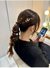 【Misaki】結婚式お呼ばれヘアセット、編みおろしならぜひ私にお任せ下さい☆