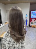 透明感抜群20代30代ダブルカラーグレージュ