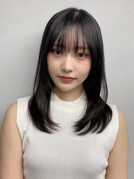 エトラ 渋谷店(etora) 小顔 前髪 レイヤーカット ホワイトグレージュ"