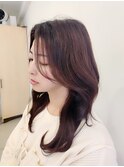透け感長め前髪