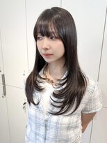 ロンドアンメゾン 原宿(Lond un Maison.)&nbsp;くびれヘア/顔周り/韓国/レイヤーカット/黒髪/ロング/前髪/原宿