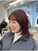 【梅田茶屋町】レイヤーボブ×レッドカラー