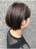 ショートボブ　丸みショートボブ
