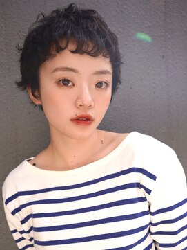 【buZon高田馬場】大人ベリーショート×黒髪くせ毛質感