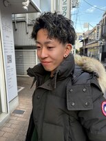 シエル バイ ケンジ 登戸 生田(CIEL by KENJE)&nbsp;ホワイトメッシュ/ツイスト/ショート/フェード/アップバング