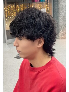 デュー 栄(DEW) 【DEW】サーフカール/波巻きツイストスパイラルパーマ/メンズ