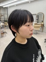 イツキ ヘアーデザイン(ITSUKI hair design)&nbsp;春日井 20代人気 黒髪マッシュショート 小顔カット