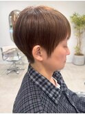 大人マッシュショート刈り上げなしベリーショートメイキー本厚木