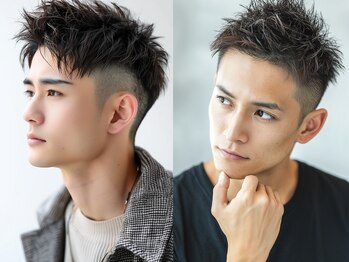 メンズイケメンパラダイス(Men'sイケメンパラダイス)の写真/【Men'sカット+Men's眉カット2700～】プロの技術で垢抜けるMen's眉カット。眉カットで清潔感イケメン度UP◎