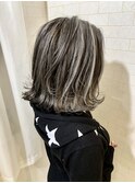 ハイライト☆ダークグレージュ【Alma hair アルマヘア】