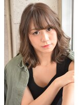 ヘアーサロン クレア(Hair salon Crea)&nbsp;【Crea】ひし形ミディ×フォギーアッシュ