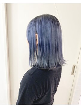 シェリ ヘアデザイン(CHERIE hair design) ロブ×ブルーシルバー☆