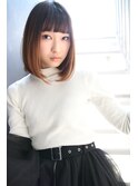 清楚 グラデーションカラー ミニマムボブ