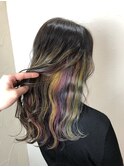 ユニコーンカラー×胸上ミディー【インナーカラー/ユニコーン】