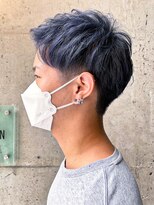 ビューメゾン(BEAU MAISON)&nbsp;スモーキーブルー x ツーブロック