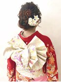 成人式/フラワーアレンジ/フルールアレンジ/担当中間