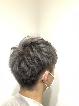 ウーヴリール 総社店(ouvrir) メンズカット×ホワイティアッシュ