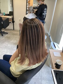 ラフ 難波店(LAFF) #黒髪#ボブルフ#ネビージュ#小顔#ワンレン