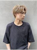 【aRietta】刈り上げないセンターパート×くすみカラー