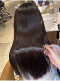 美髪 縮毛矯正 ストレート グレージュカラー