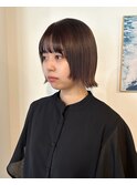 20代30代顔まわりレイヤー　切りっぱなしボブ