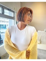 アスラン(ASLAN)&nbsp;【aslan】アンブレラカラー/ボブ/前髪なしボブ