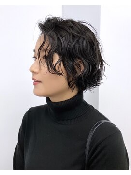 ユイツ ショートボブ×ニュアンスウェーブ