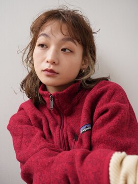 アミリ 代官山(AmiLi) デザインカラー/オリーブベージュ/ウエットヘア【代官山】