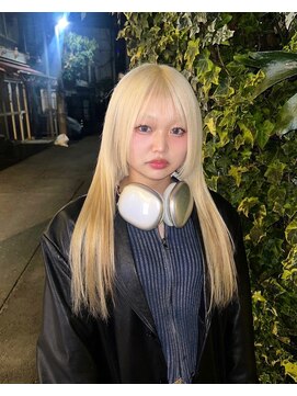 キイ 原宿 表参道(K.e.y) ハイトーンカラー/ブロンドカラー/姫カット