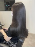 20代30代40代艶感ストレートアッシュグレージュ透明感ロング