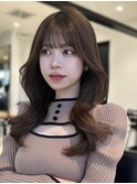 ☆韓国くびれヘア お顔まわりカット 透明感ベージュ☆