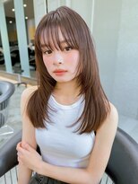 ロンド エスポワール 錦糸町(Lond espoir)&nbsp;武井/韓国レイヤー小顔黒髪ワンレンボブルフ/ネビージュ