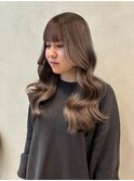 髪質改善＊シアーグレージュ＊ゆる巻ウェーブ＊美髪【Zina札幌】