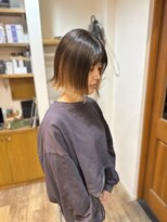 ヘアーホームイロ(Hair Home IRO)&nbsp;切りっぱなしボブ×切りっぱなしボブ
