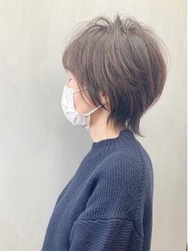 トップヘアー 大元店(TOP HAIR) 30代40代50代大人ショートウルフ 【つばき】