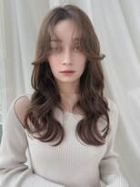 バイオレット 表参道店(Violet)&nbsp;韓国ロングレイヤーセンターパートグレージュカラー美髪へア