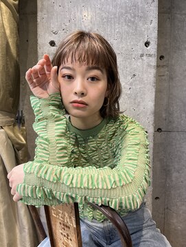 エディット トウキョウ(e.dit tokyo) 【e.dit tokyoMisa】ボブスタイルベージュカラー