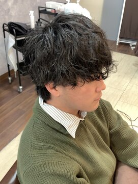 シオ ヘアー デザイン(Sio. hair design) ラウンドマッシュ シャドウパーマ